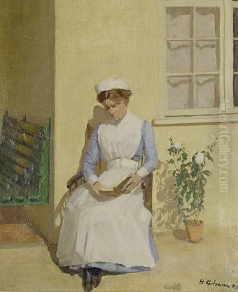 The Nurse Oil Painting by Harold Gilman