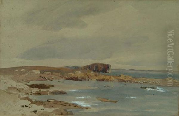 Isle Of Wight Oil Painting by William Sawrey Gilpin