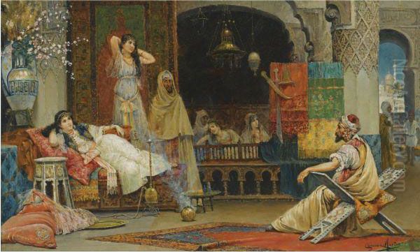 In The Harem Oil Painting by Juan Gimenez y Martin