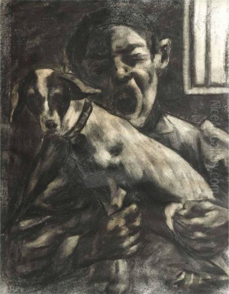 Nino Y Perro Oil Painting by Francisco Arasa