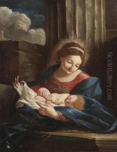 The Madonna And Child Oil Painting by Ludovico Gimignani