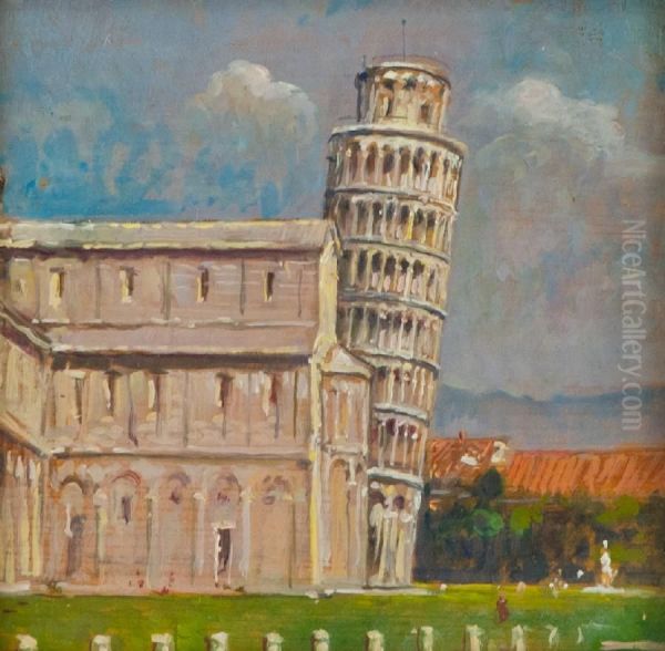 Il Campo Dei Miracoli Oil Painting by Luigi Gioli