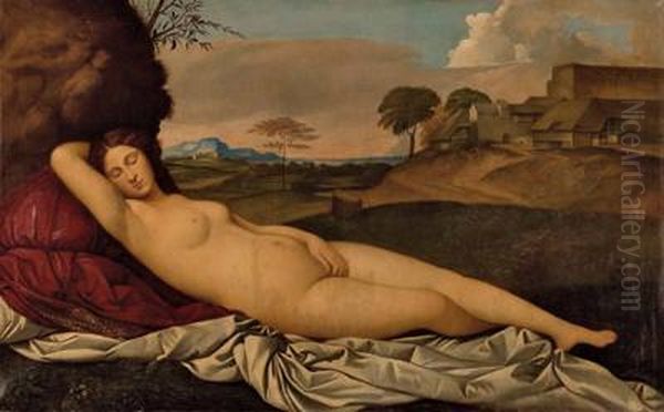 Schlafende Venus Oil Painting by Giorgione