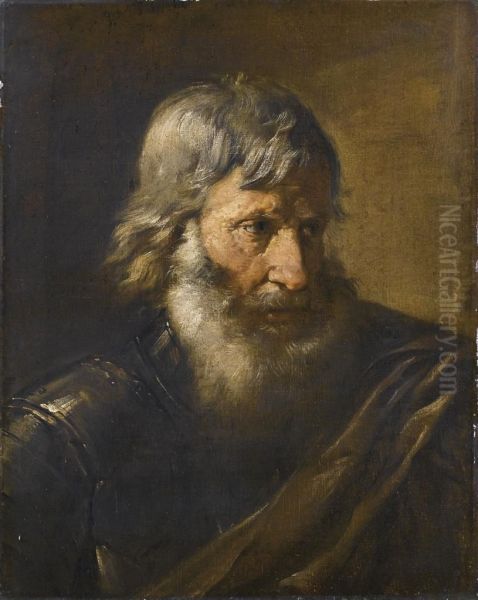 Busto Di Uomo In Armi Oil Painting by Francesco Giovani