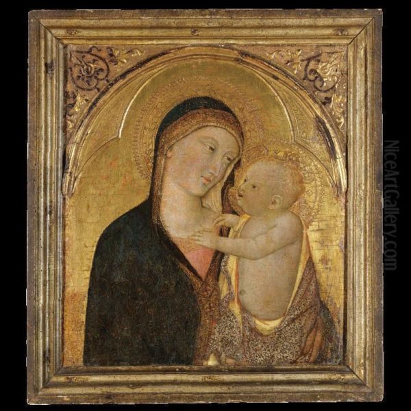 The Madonna And Child Oil Painting by Giovanni Pisano