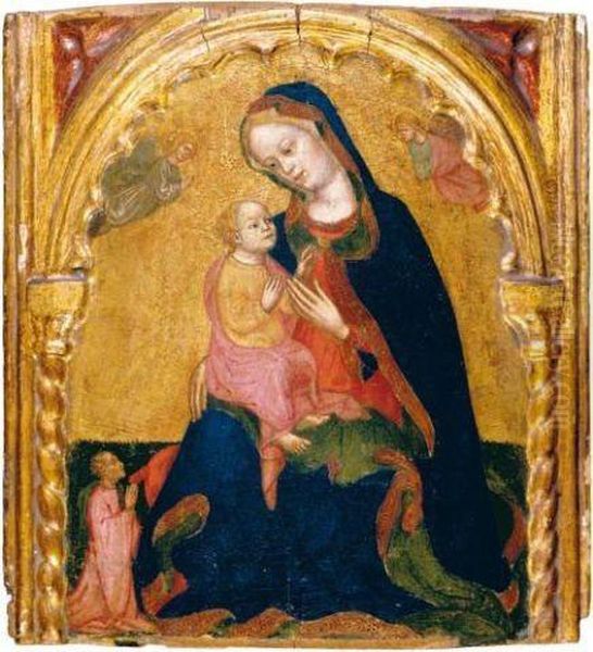 Madonna Of Humility Oil Painting by Giovannino Di Pietro Da Venezia