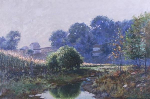 September Morning Oil Painting by Frank J. Girardin