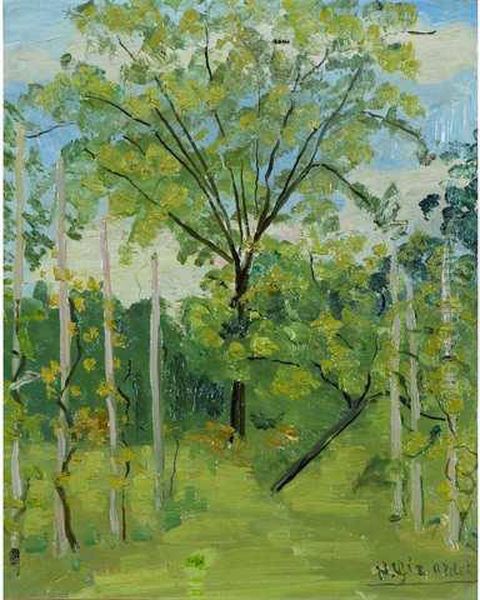 Les Vignes Oil Painting by Henri Girardot