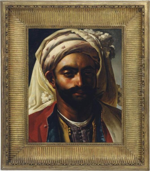 Mustapha Oil Painting by Anne-Louis Girodet de Roucy-Triosson