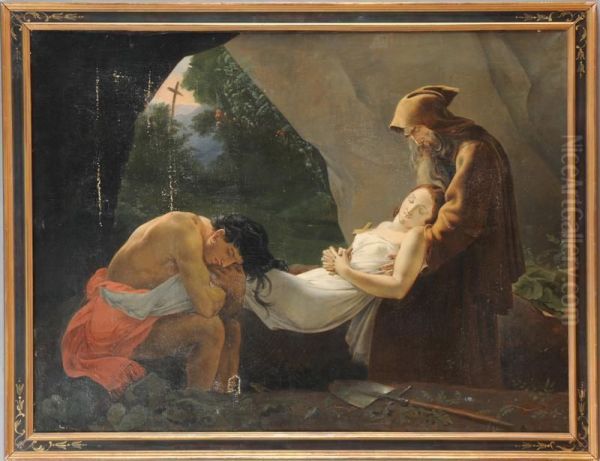 Burial Of Atala Oil Painting by Anne-Louis Girodet de Roucy-Triosson