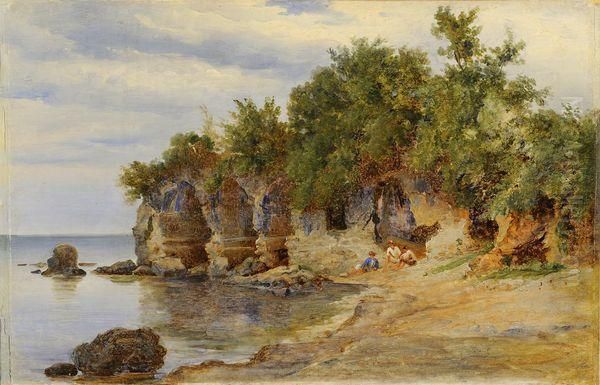 Grottes Romaines : Baia, Camerelle Oil Painting by Andre Giroux