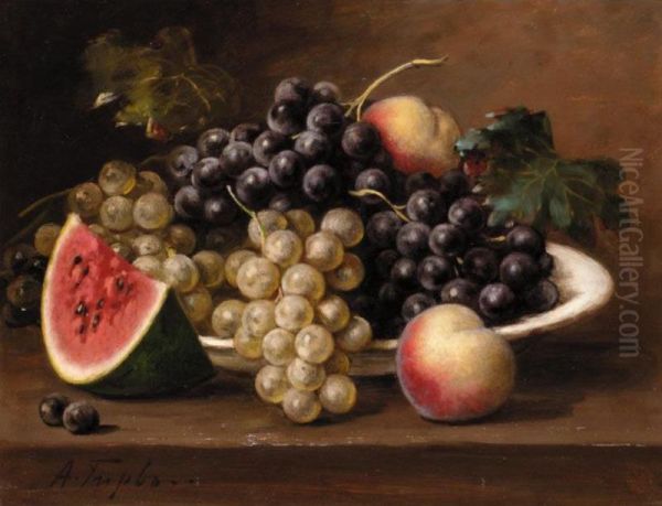 Still Life Of Fruit Oil Painting by Alfred Alexandrovich Girv