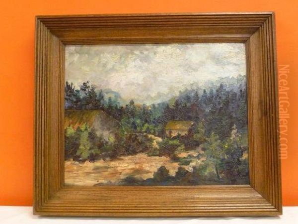 Paysage 
Ardennais Oil Painting by Charles Gislain