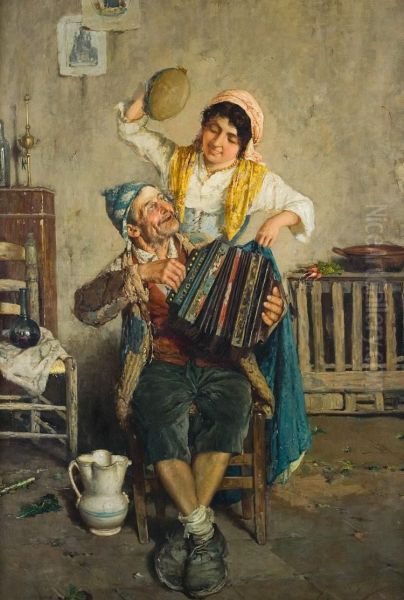 De Muzikanten Oil Painting by Fausto Giusto