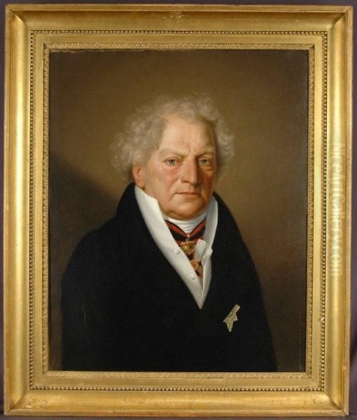 Portraitmaler Oil Painting by Gotthelf Leberecht Glaeser