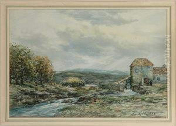 Watermill At Pitlochery Oil Painting by John Hamilton Glass