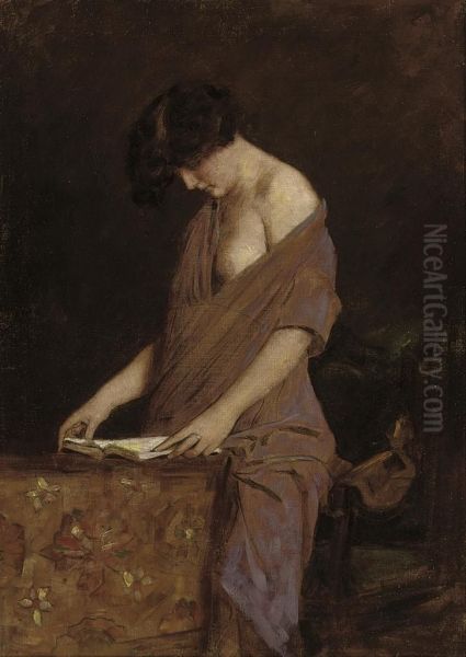 The Reader Oil Painting by Armin Glatter