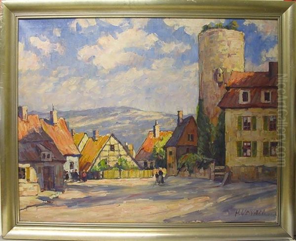 Olgemalde Auf Leinwand Oil Painting by Hans Gleissner