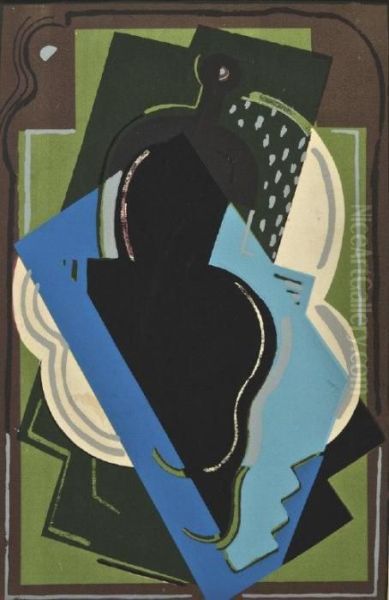 Cubist Form Oil Painting by Albert Gleizes