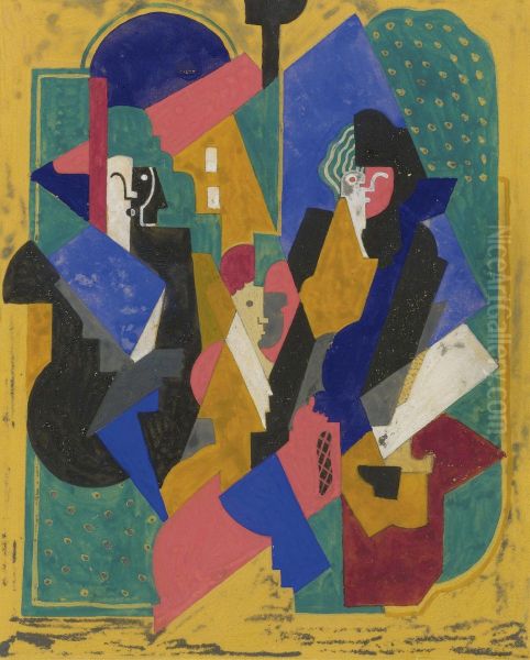 Personnages Oil Painting by Albert Gleizes