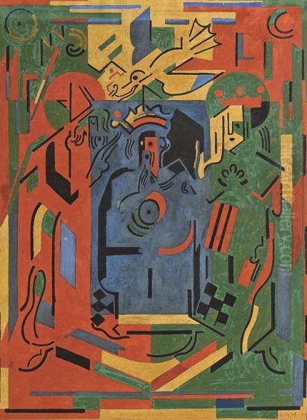 Composition Oil Painting by Alfred Gleizes