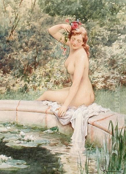 Daydreaming Oil Painting by Alfred I Glendening