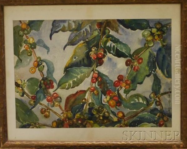 Berries Oil Painting by Ellen Glines