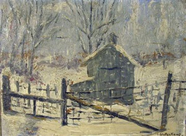 The Shed Oil Painting by Hendrik Glintenkamp