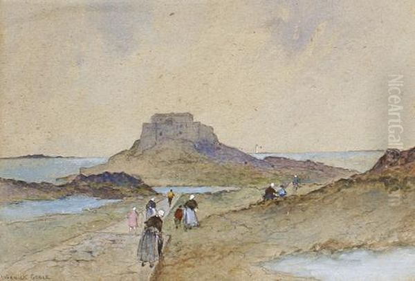 Elizabeth Castle, Jersey Oil Painting by Warwick Goble