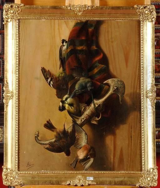 Trophee De Chasse Oil Painting by Jean Julien Godenne