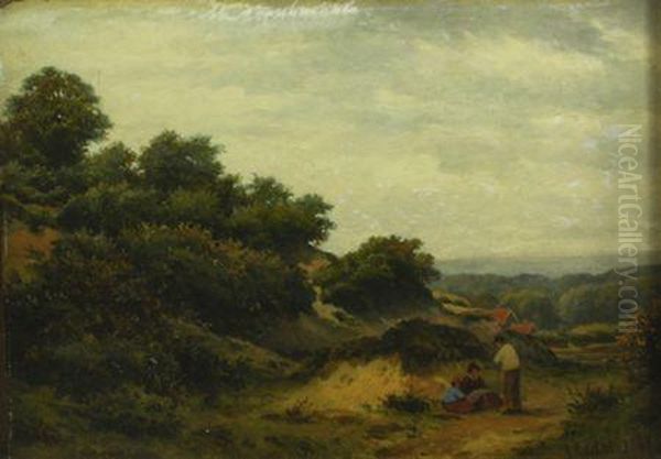 Hampstead Heath Oil Painting by Julius Godet