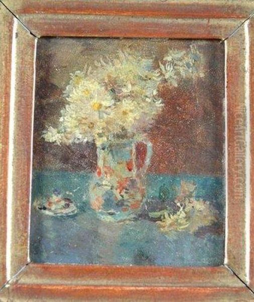 Bloemen Oil Painting by Ernst Jean Joseph Godfrinon