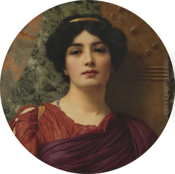 Contemplation Oil Painting by John William Godward