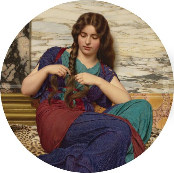 A Congenial Task Oil Painting by John William Godward