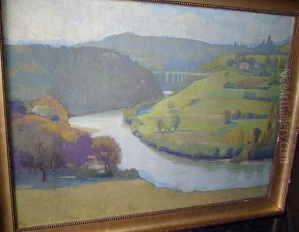 Paysage Au Fleuve by Louis Goerg