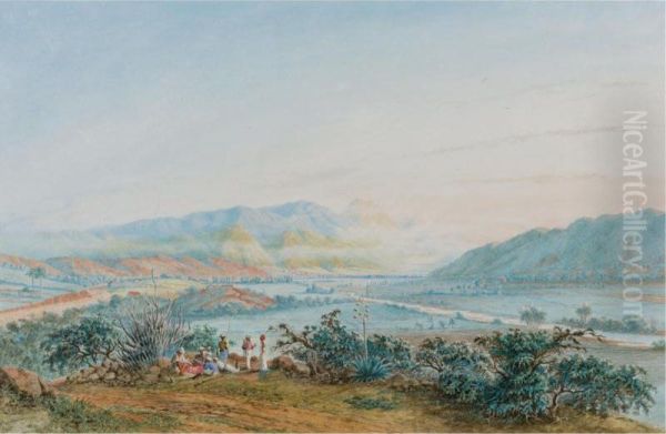 Vista Del Valle De Caracas Desde El Suroeste Oil Painting by Anton Goering