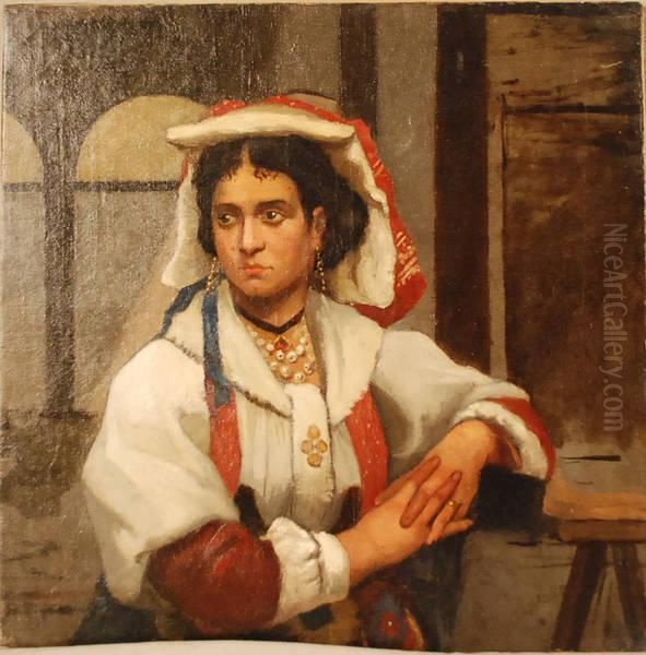 Le Jeune Napolitain Oil Painting by Charles Goethals