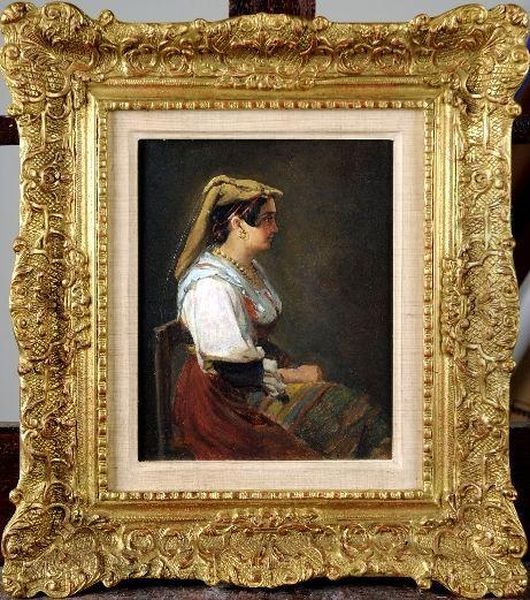 Italienne Oil Painting by Charles Goethals