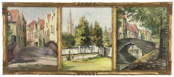 Three Views Of Bruges by Theo Goethals