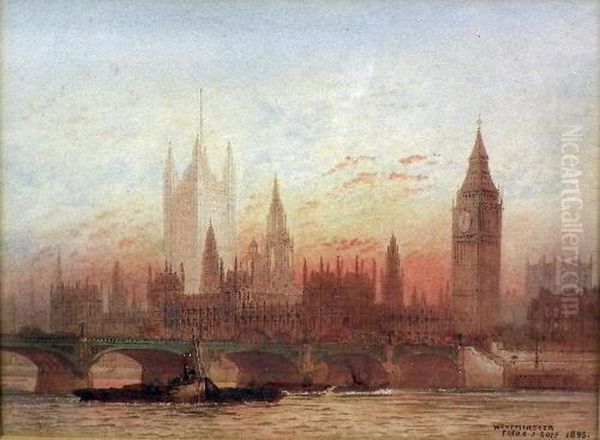 Westminster Oil Painting by Frederick E.J. Goff