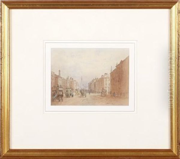 Whitehall Oil Painting by Frederick E.J. Goff