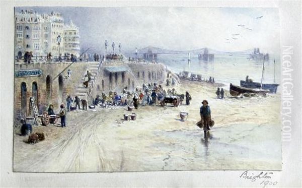 Brighton Oil Painting by Frederick E.J. Goff