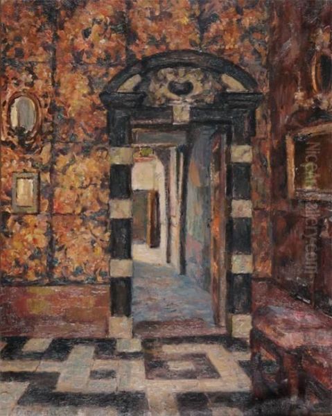 Entrance Of The Plantin Moretus Museum Oil Painting by Felix Gogo