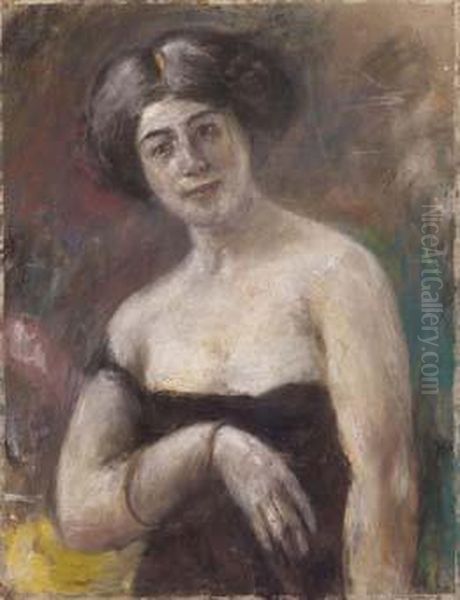 Figura Femminile Oil Painting by Emilio Gola