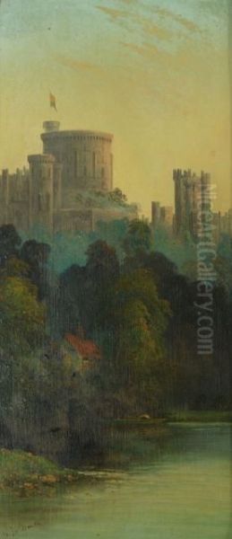 Windsor Castle Oil Painting by Walter H. Goldsmith