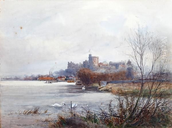 Windsor Castle Oil Painting by Walter H. Goldsmith