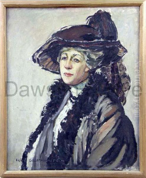 Being A Portrait Of Frances Piercemcneil Corse Oil Painting by Anne Wilson Goldthwaite