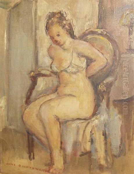 In The Boudoir Oil Painting by Anne Wilson Goldthwaite