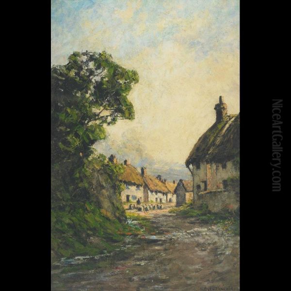 Torbington, Devon Oil Painting by Harold Goldthwaite