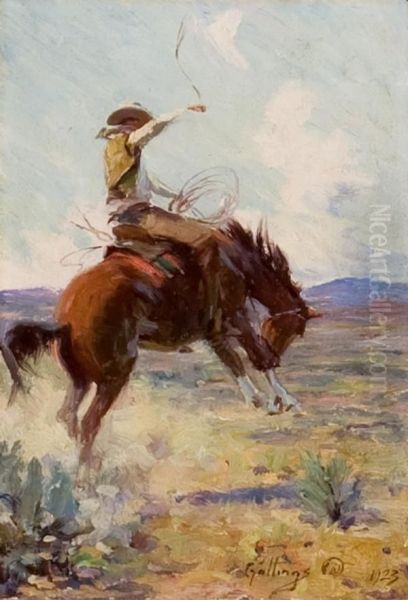 Sagebrush Jaunt Oil Painting by Elling William Gollings